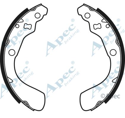 APEC BRAKING stabdžių trinkelių komplektas SHU654